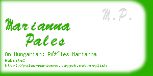 marianna pales business card